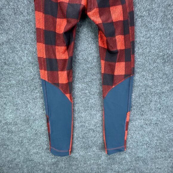 The North Face Flash Dry Leggings Womens Small Red Black 27" Back Pocket - Picture 7 of 14